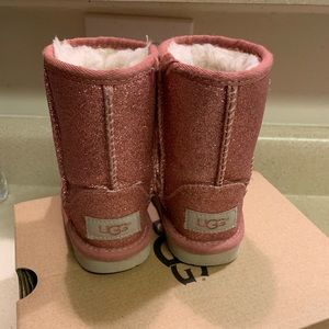 Pink glitter toddler Ugg boots